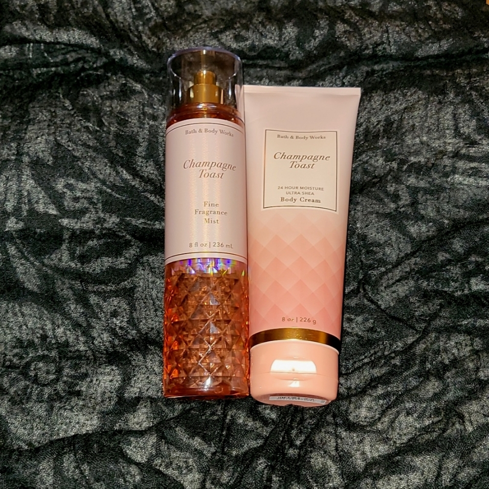 NEW Bath & Body Works Champagne Toast spray and lotion set